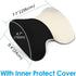 Feagar Car Seat Neck Pillow, Headrest Cushion for Neck Pain Relief&Cervical Support with 2 Adjustable Straps and Washable Cover,100% Pure Memory Foam and Ergonomic Design(Black Car Neck Pillow)