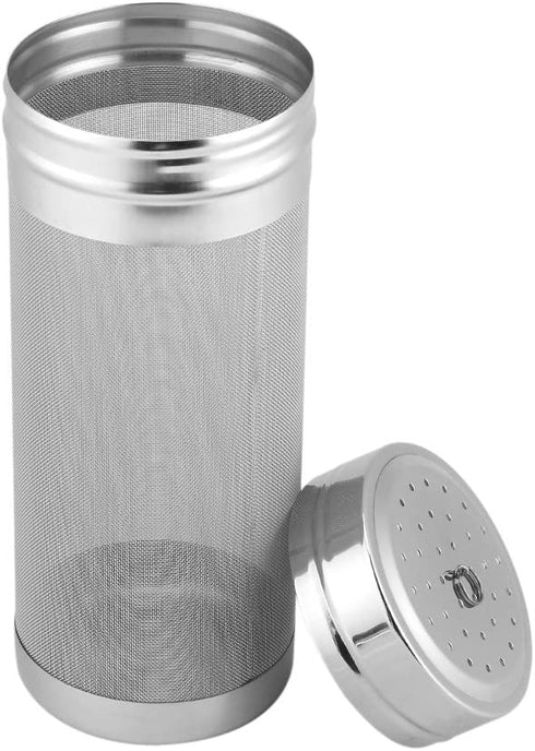 Beer Dry Hopper Filter, 300 Micron Stainless Steel Mesh Hop Spider Homebrew Hop Filter Beer Brewing Tea Kettle Brew Filter Strainer Bar Accessories