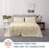 Shilucheng Bed Sheets Set Microfiber 1800 Thread Count Percale Super Soft and Comforterble 16 Inch Deep Pockets - 4 Piece (California King, Ivory)