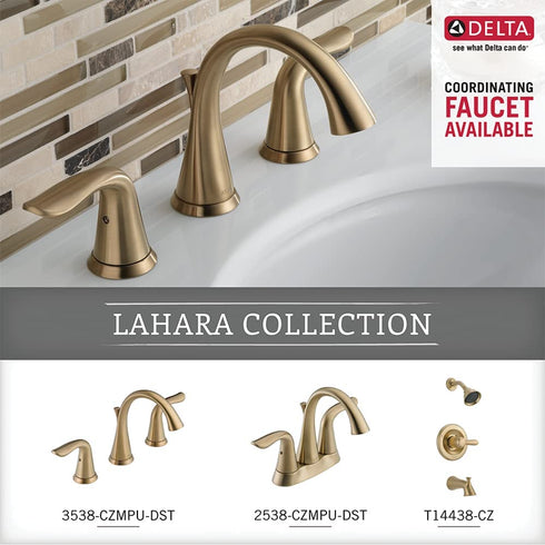 DELTA Lahara Towel Ring, Champagne Bronze, Bathroom Accessories, 73846-CZ