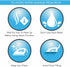 Rowenta ZD100 Non-Toxic Stainless Steel Soleplate Cleaner Kit for Steam Irons