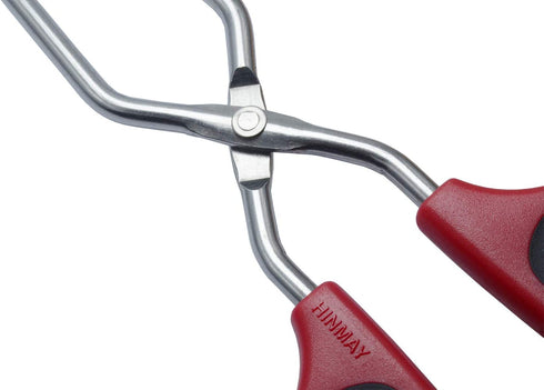 HINMAY Stainless Steel Scissor Tongs 11-Inch Heavy Duty Grilling Tongs, Set of 2