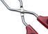 HINMAY Stainless Steel Scissor Tongs 11-Inch Heavy Duty Grilling Tongs, Set of 2