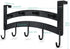 ACMETOP Over The Door Hook Hanger, Heavy-Duty 9 Hook Organizer Rack for Coat, Towel, Bag, Robe, Aluminum, Brush Finish (Black)