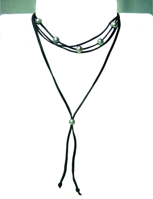 Realeather Crafts Deerskin Lace, 0.125-Inch Wide 50-feet Spool, Black