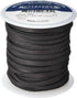 Realeather Crafts Deerskin Lace, 0.125-Inch Wide 50-feet Spool, Black