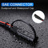 Electop 15Feet SAE to SAE Extension Cable, Quick Connect Disconnect SAE Power Connector Cable Wire Harness 14AWG with Dust Cap for Automotive RV Motorcycle Solar Panel SAE Plug Battery Charging Cable
