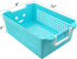 Ggbin Plastic Storage Basket with Handles, Set of 3, 12" L x 8" W x 4" H