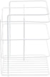 Household Essentials White Double Basket Organizer | Mounts to Solid Cabinet Doors or Walls