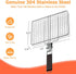 ORDORA Grill Basket, Fish Grill Basket, Rustproof 304 Stainless Steel BBQ Grilling Basket for Meat,Steak, Shrimp, Vegetables, Chops, Heavy Duty Grill Basket Outdoor Grill Accessories