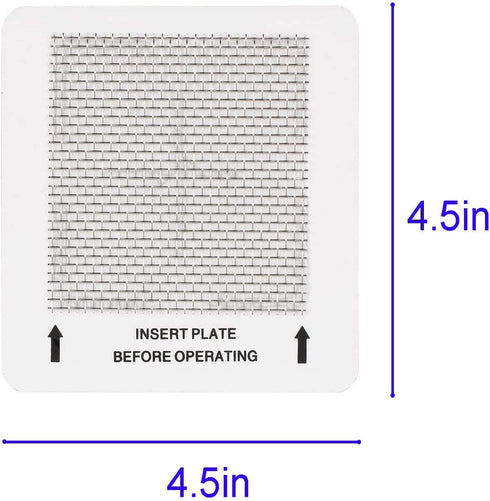 Ceramic Ozone Plates for Generic Ozone Generator?Washable Purification Air Purifier 4.5" x 4.5" Air Fresh Replacement Parts (2-PCS)