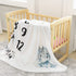 sunvito Baby Milestone Blanket Large Baby Monthly Blanket for Baby Boy Girl Newborn Soft Flannel Baby Swaddle Blanket Elephant Blanket First Year Calendar Growth Chart with Wreath Frame 47''x40''