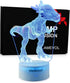 Dinosaur Toy 3D Night Lights for Kids Dino Illusion Lamp Christmas Gift Birthday Boys 7 Color