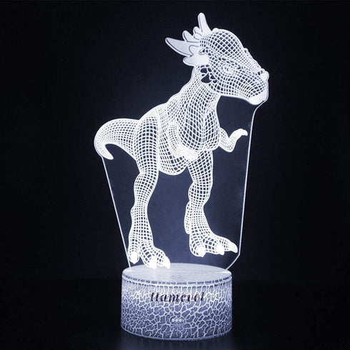 Dinosaur Toy 3D Night Lights for Kids Dino Illusion Lamp Christmas Gift Birthday Boys 7 Color