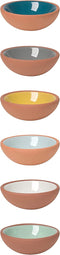 Now Designs Terracotta Pinch Bowls, Set of 6
