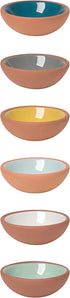 Now Designs Terracotta Pinch Bowls, Set of 6