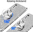 for LG Velvet 5G Case (LM-G900), LG Velvet 5G UW Case Glitter Luxury Sparkles TPU Silicone Slim Cute for Women Girls with Kickstand, Bling Diamond Ring Stand & Strap Case for LG Velvet 5G (Silver)