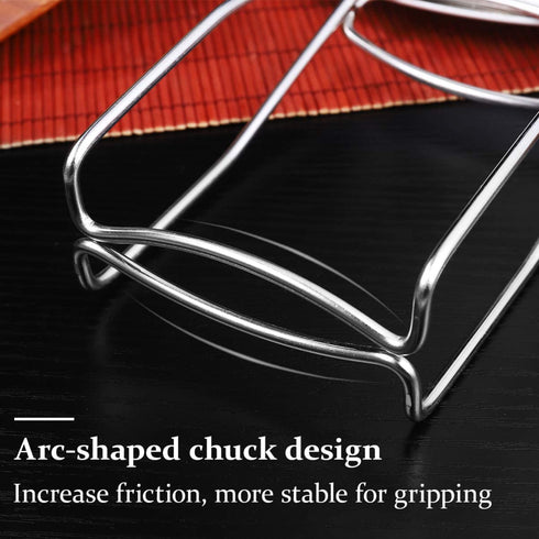 BESTONZON Kitchen Folding Hot Dish Plate Clip Plate Tongs Bowl Clips Pan Dish Gripper Clips Hot Plate or Bowls Clamp Holder Tong