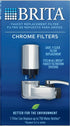 Brita Filter Replacement Faucet Mount, 2, Chrome