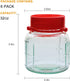 Glass Jars With Airtight Lids 32oz,Maon Jars With Handle 1L,Wide Mouth Jars With Plastic Lids For Dry Food Storage Jars for Pickling,Kitchen Canister Fermenting Sun Tea Kombucha Kefir Water Storing Canning Jars 6Pack
