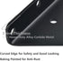 Halyuhn Floating Triangle Brackets 4 Pcs for Small Floating Wood Shelves, 4 x 3 inches Wall Triangle Shelf Brackets with 2 inches Anchor Screws, Black Carbide Metal Brackets Set for Wood Shelf
