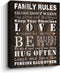 Family Rules Inspirational Wall Art, Funny Motto Art, Rustic Farmhouse Wall Decor (Brown)€¦