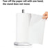 Topsky Paper Towel Holder, Paper Roll Stand Countertop, Stainless Steel Standing Tissue Roll Dispenser Rack with Marble Look Base for Scrunchies Kitchen Table fits Standard and Jumbo Size Paper Towels