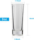 18 Pack Shot Glasses, RUCKAE 2 Ounce Shot Glasses with Heavy Base, Clear Shot Glasses Set of 18 (Cylinder Shaped)