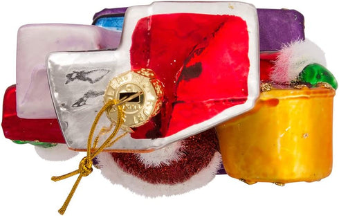 Kurt Adler Santa on Broadway Glass Ornament, 5-Inch