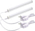 T5 LED Light Fixture 1ft 580lm 5W Frosted Cover, Under Cabinet Lighting, 6500k Cool White, Workbench and Utility Shop Lights, Corded Electric with Built-in ON/Off Switch (Pack of 2)