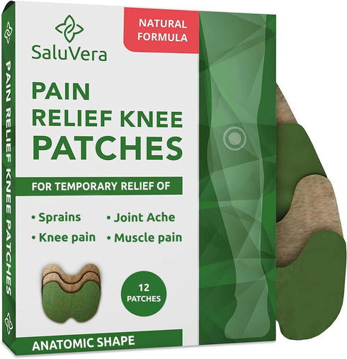 Pain Relief Patches | Warming Herbal Plaster Pain Patches | Knee Pain Patch Paste | Heat Patches for Pain Relief and Inflammation | Long Lasting Relief of Joint Pains | 12 Count