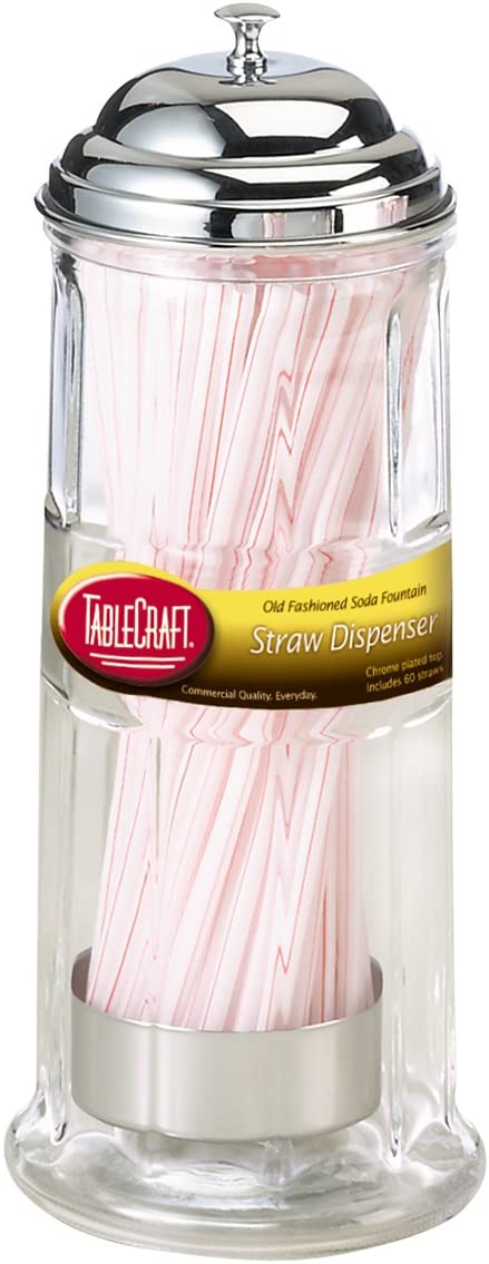 TableCraft Straw Dispenser, Includes Straws
