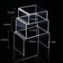 2 Sets Acrylic Display Risers, Clear Product Stand, Jewelry Display Riser Shelf Showcase Fixtures For Dessert Cupcake Candy Treat Action Figure Display