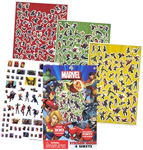 Avengers Coloring Book Set Bundle with Avengers Stickers and Superhero Door Hanger (Avengers Classic)