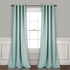 Lush Decor Curtains-Grommet Panel with Insulated Blackout Lining, 84 in L Pair, Blue