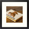 Golden State Art, 12x12 Picture Frame for 8x8 Display Photos with Ivory Mat Swivel Tabs, Glass Wide Molding, Collage Square Frames Wall Display - Horizontal/Vertical (Black, 1 Pack)