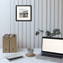 Golden State Art, 12x12 Picture Frame for 8x8 Display Photos with Ivory Mat Swivel Tabs, Glass Wide Molding, Collage Square Frames Wall Display - Horizontal/Vertical (Black, 1 Pack)