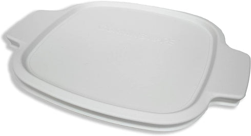 CorningWare Stovetop A-1-PC 1.5 Quart Square White Plastic Lid - 2 Pack