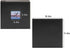 Golden State Art, Self Adhesive Magnetic Photo Album, Self-Stick Albums Holds 3X5, 4X6, 5X7, 6X8, 8X10 DIY Photos-10.6 x 11.4 Inch (Leather Black, 40 Pages, with Front Cover Opening)