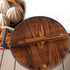 XIAOSI Wooden Kitchen Accessories Handmade Anti-Overflow Cookware Part Fir Wood Pot Lid Pan Lid Iron Pot Cover(30301.6cm)