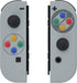 eXtremeRate Soft Touch SFC SNES Classic EU Style Joycon Handheld Controller Housing Coloful Buttons, Replacement Shell Case for Nintendo Switch & Switch OLED Joy-Con – Joycon and Console NOT Included