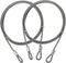 DGOL 2 Packs 5/32 inch (4mm) 304 Stainless Steel Coated Luggage Security Lock Double Loop End Bicycle Padlock Safety Cable Wire Length 70 inch