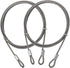 DGOL 2 Packs 5/32 inch (4mm) 304 Stainless Steel Coated Luggage Security Lock Double Loop End Bicycle Padlock Safety Cable Wire Length 70 inch
