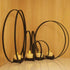 smtyle Christmas Black Candle Holders for Tea Light Haunted Candelabra Prop Set of 4 for Votive Tealight Candles with Metal Ring Shape