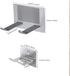 FLE Hair Dryer Holder, New Upgrade Wall Mount Self Adhesive - Blow Dryer Holder Punching or Self-Adhesive Two Ways to Use and Fit for Most Hair Dryers