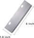 BOLEXINO Grill Scrapers Blade Replacement, Edge Sharper Blades, Stainless Steel Heavy Duty Rust Grill Blades Outdoor BBQ Tools & Accessories Blades (6 Pack)