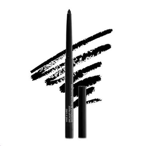Wet n Wild Mega Last Breakup-Proof Liquid Waterproof Eyeliner Black, Brush Tip Pen, Quick Drying, Smudge Resistant, Long Lasting 16 Hour Wear, Precision Brush Applicator, Ultra Fine