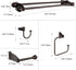 TONIAL Bathroom Hardware Set, Antique Bronze Traditional Upgraded Towel Bar Rack Set 4 Piece - Includes 20" Double Towel Bar, Toilet Paper Holder, Towel Hook, Towel Holder, Bathroom Accessory Set