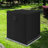 IPHUNGO Square Central Air Conditioner Cover, Durable Waterproof Breathable TPU Coating, Central AC Unit Covers for Outdoor Protection (24''x 24'' x 30'', Black)
