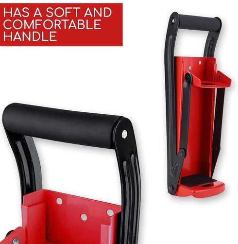 Red Can Crusher Wall Mounted Aluminum Can Crusher 16oz 12oz 8oz Heavy Duty Can Crushers For Recycling Wall Mounted Beer Can Opener And Crush Bottle Two Features In One Can Press